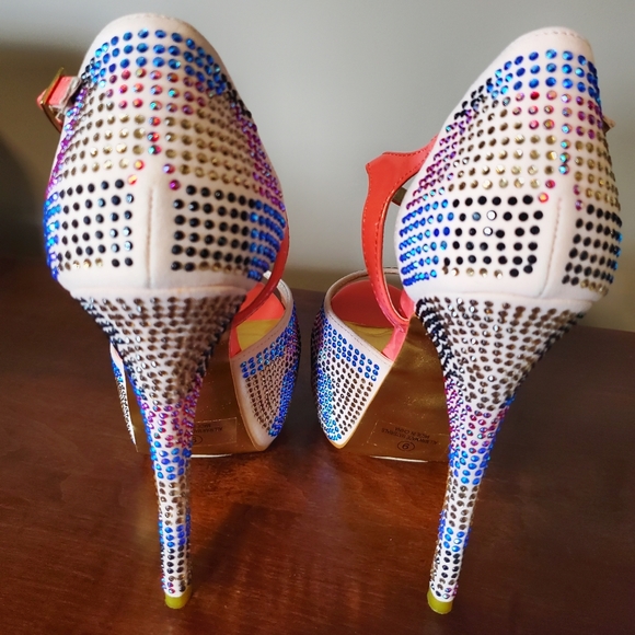 *New* Alba Multi Color Rhinestone Platform - Picture 9 of 11
